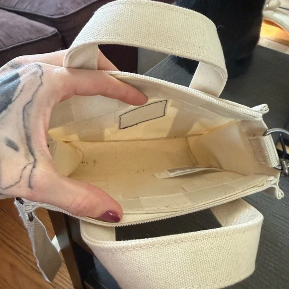 Vans Cream Canvas Tote Bag - Picture 3 of 3